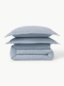 Westwing Collection Leinen-Bettdeckenbezug Linna mit Stehsaum