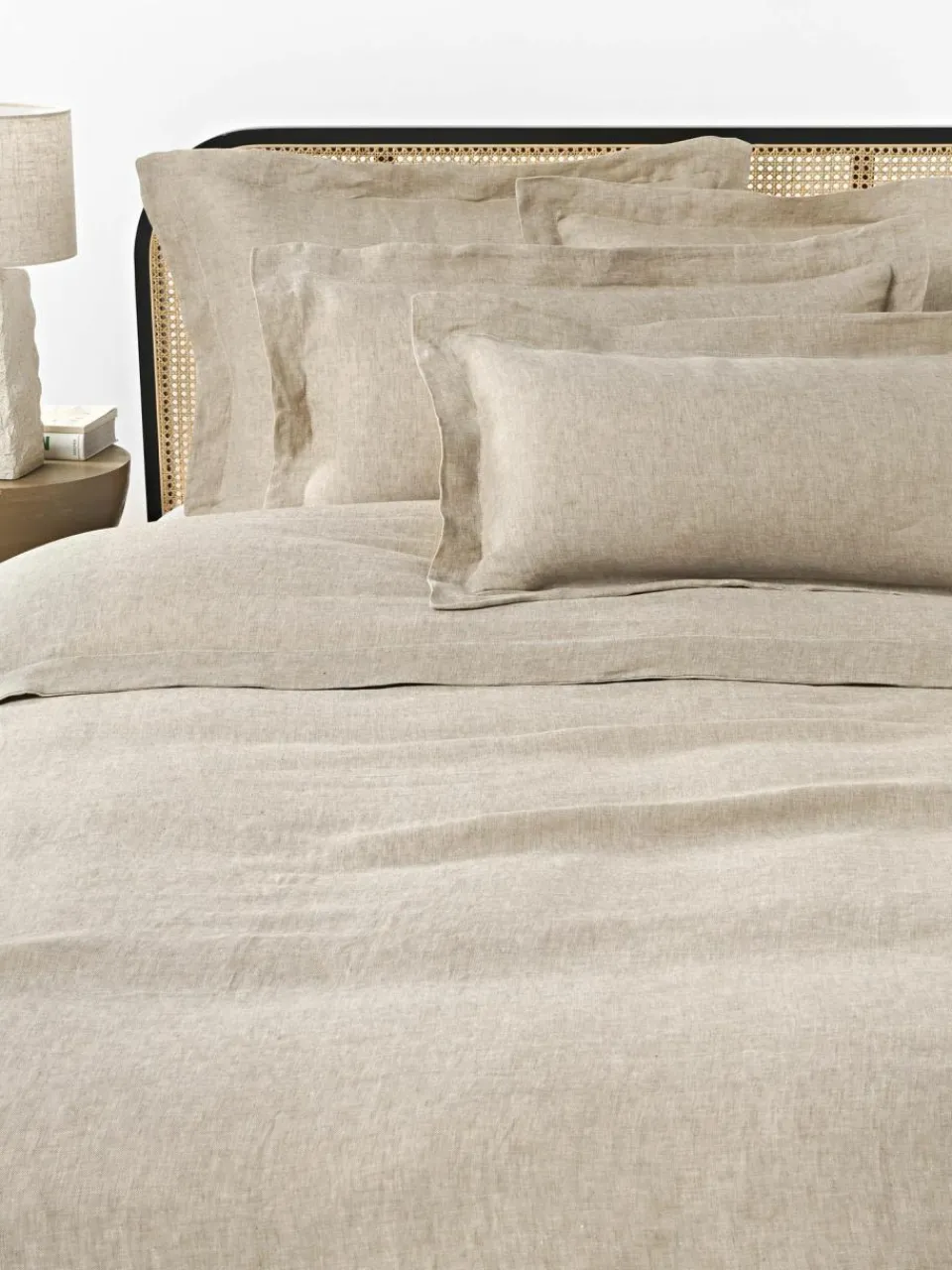 Westwing Collection Leinen-Bettdeckenbezug Linna mit Stehsaum