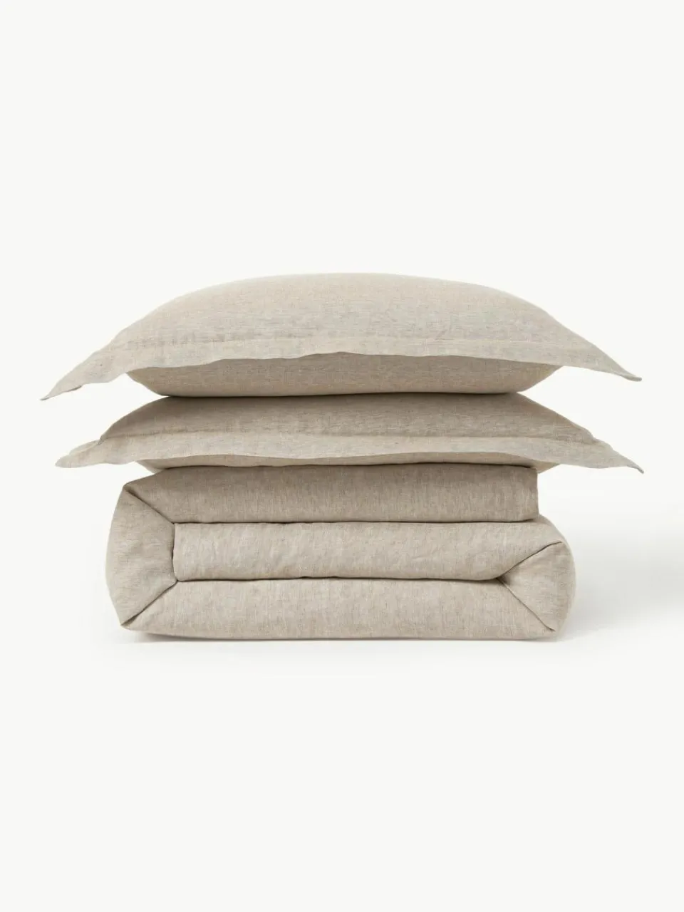 Westwing Collection Leinen-Bettdeckenbezug Linna mit Stehsaum