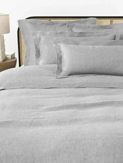 Westwing Collection Leinen-Bettdeckenbezug Linna mit Stehsaum