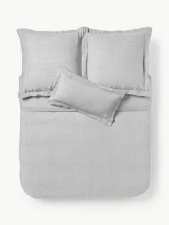 Westwing Collection Leinen-Bettdeckenbezug Linna mit Stehsaum