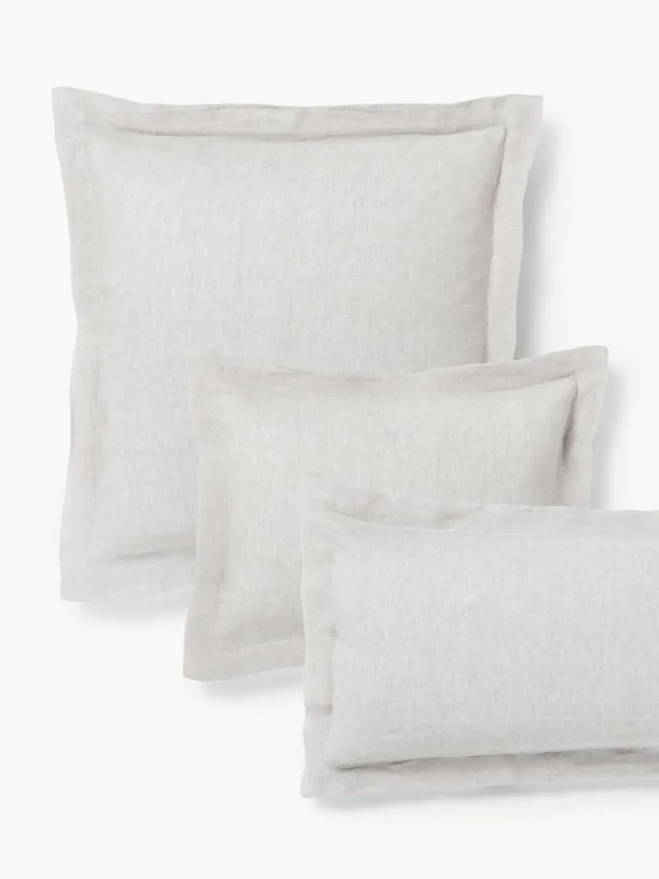 Westwing Collection Leinen-Kopfkissenbezug Linna mit Stehsaum