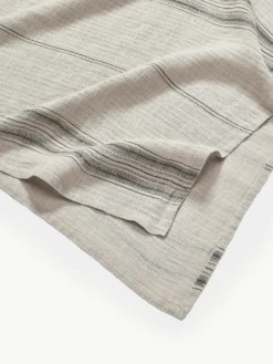 HKLIVING Leinen-Tischdecke Striped
