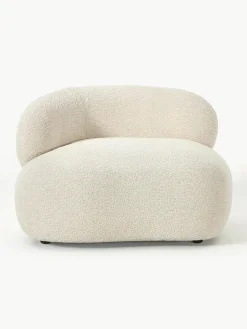 Westwing Collection Loungesessel Alba aus Teddy-Bouclé