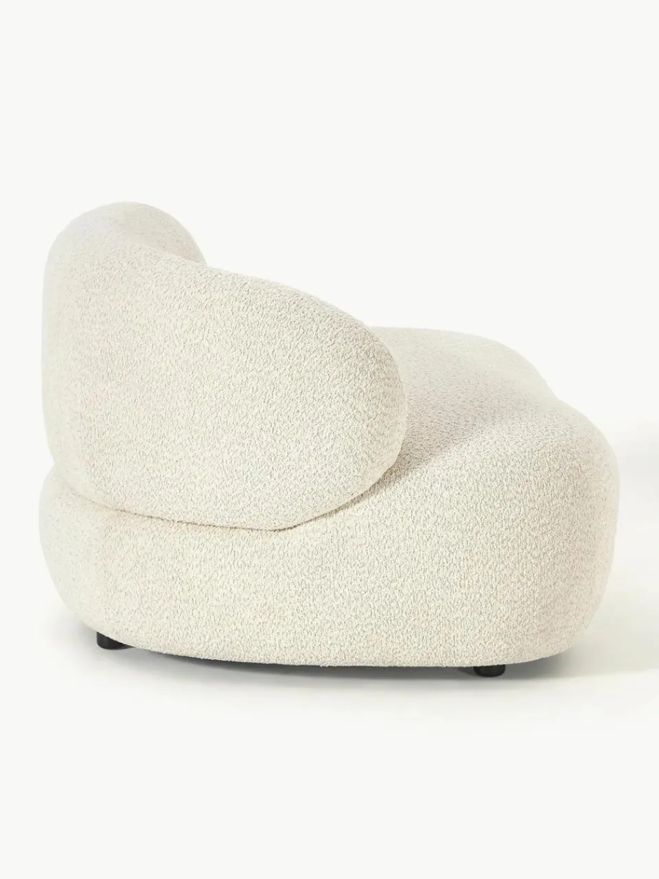 Westwing Collection Loungesessel Alba aus Teddy-Bouclé