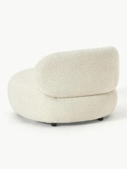 Westwing Collection Loungesessel Alba aus Teddy-Bouclé