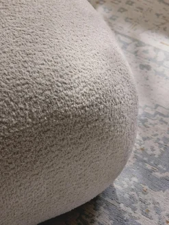 Westwing Collection Loungesessel Alba aus Teddy-Bouclé