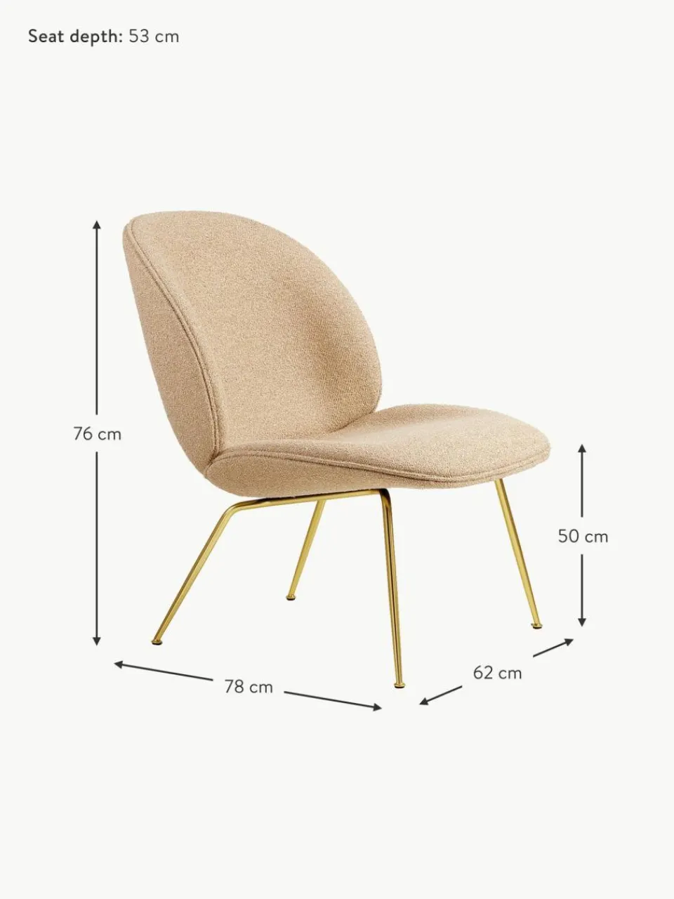 GUBI Loungesessel Beetle