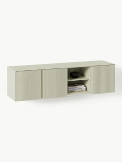Westwing Collection Lowboard Shea mit geriffelter Front