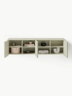 Westwing Collection Lowboard Shea mit geriffelter Front