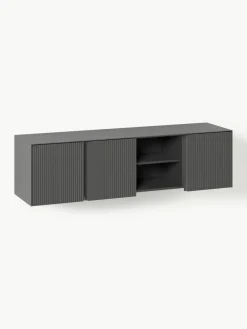 Westwing Collection Lowboard Shea mit geriffelter Front