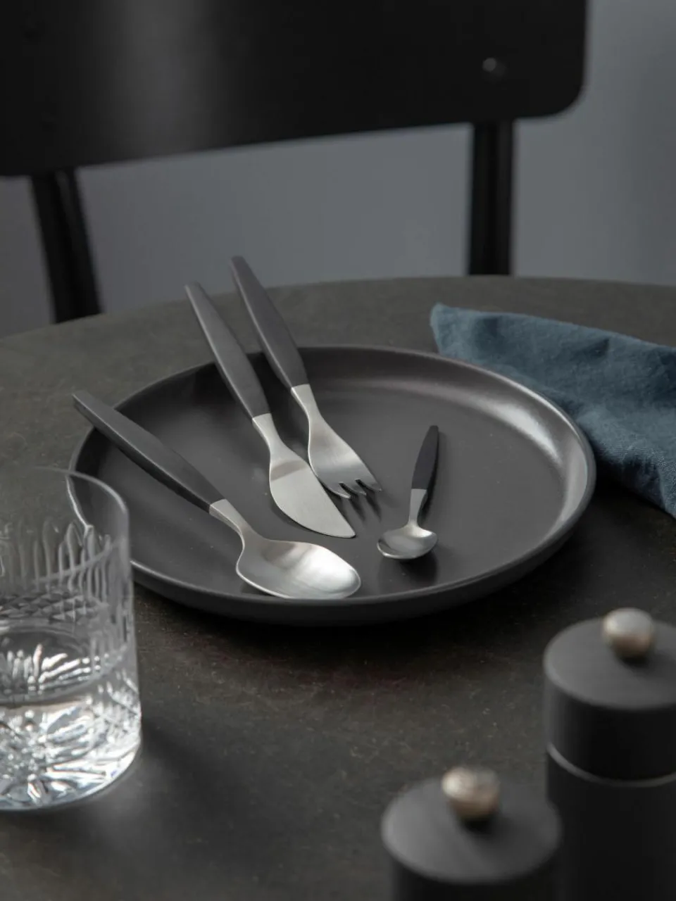 Gense Matt gebürstetes Besteck-Set Focus de Luxe, 4 Personen (12-tlg.)