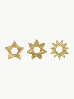 House Doctor Messing-Kerzenhalter Star, 3er-Set