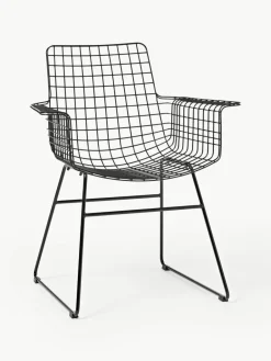HKLIVING Metall-Armlehnstuhl Wire