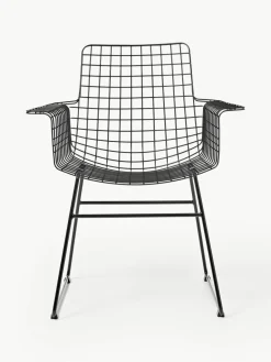 HKLIVING Metall-Armlehnstuhl Wire