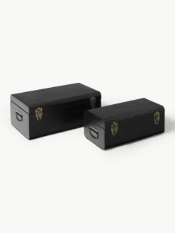 Westwing Collection Metall-Aufbewahrungstruhen Jonny, 2er-Set