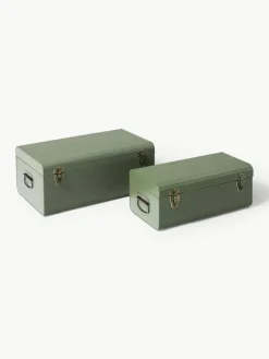 Westwing Collection Metall-Aufbewahrungstruhen Jonny, 2er-Set