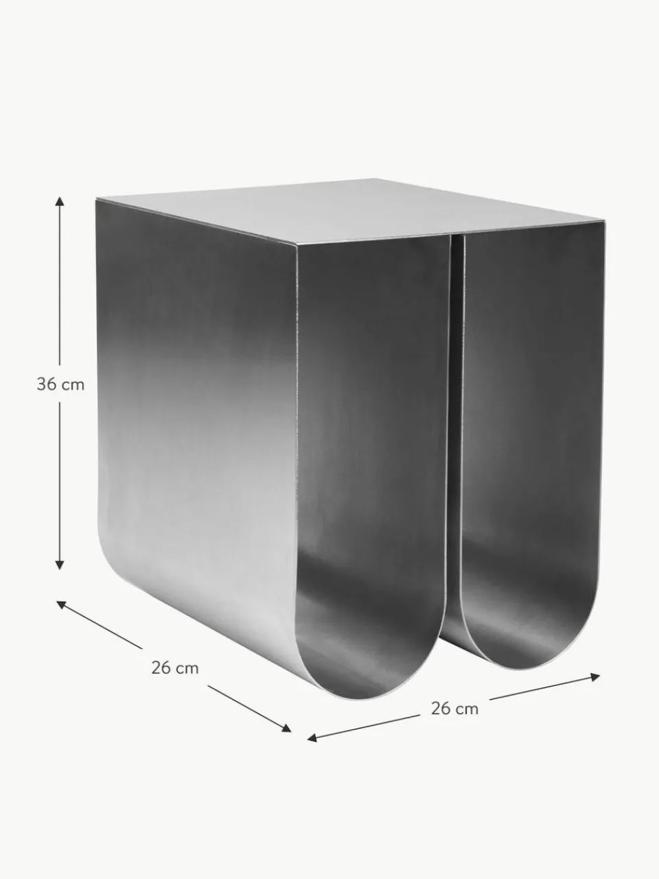 Kristina Dam Metall-Beistelltisch Curved