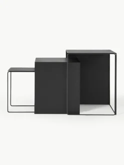 ferm LIVING Metall-Beistelltische Cluster, 3er-Set