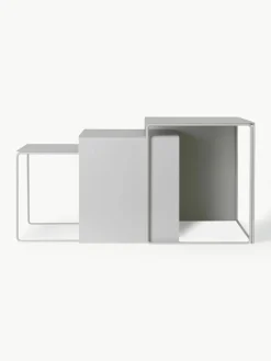 ferm LIVING Metall-Beistelltische Cluster, 3er-Set