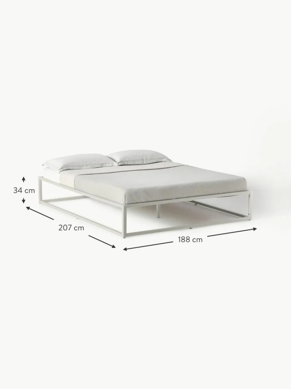 Westwing Collection Metallbett Neptun