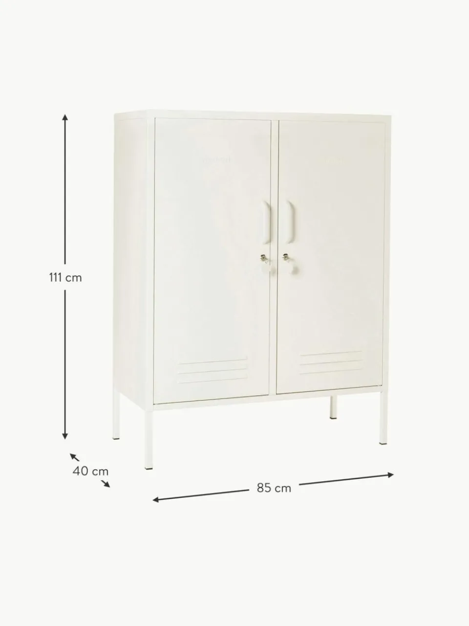 Kinder Mustard Made Metall-Highboard The Midi