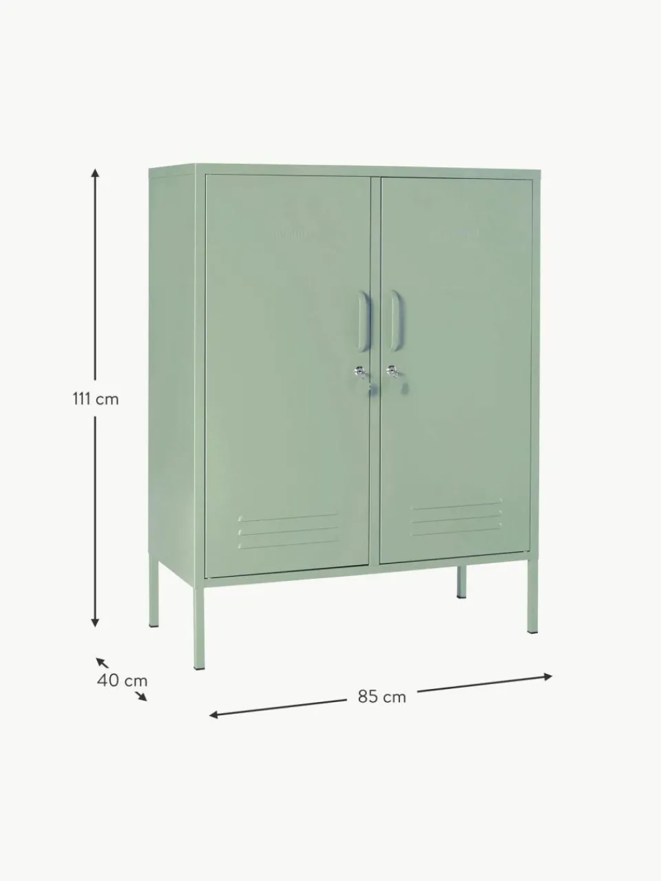 Kinder Mustard Made Metall-Highboard The Midi