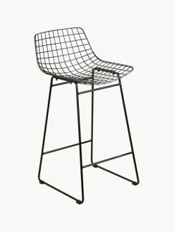HKLIVING Metall-Thekenstuhl Wire