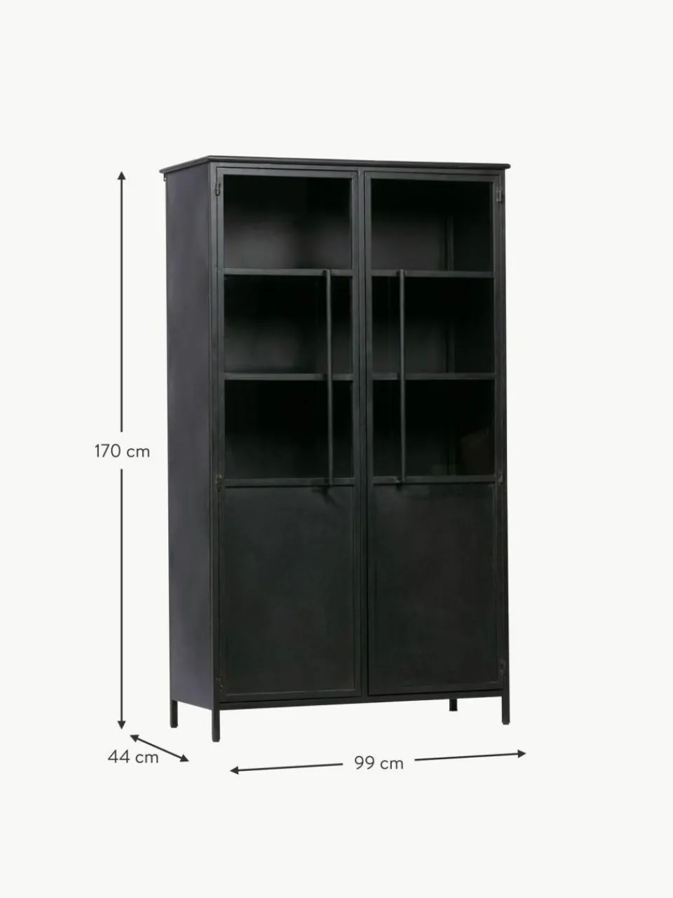 Westwing Metall-Vitrine Exhibit
