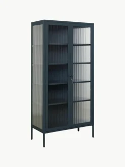 Mustard Made Metall-Vitrine The Collector mit geriffeltem Glas