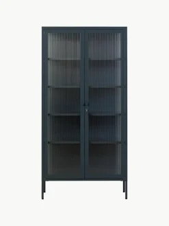 Mustard Made Metall-Vitrine The Collector mit geriffeltem Glas