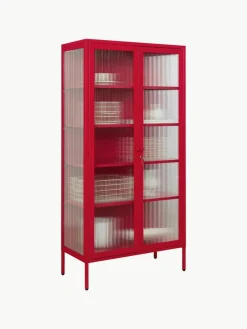 Mustard Made Metall-Vitrine The Collector mit geriffeltem Glas