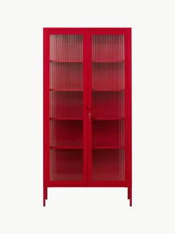 Mustard Made Metall-Vitrine The Collector mit geriffeltem Glas