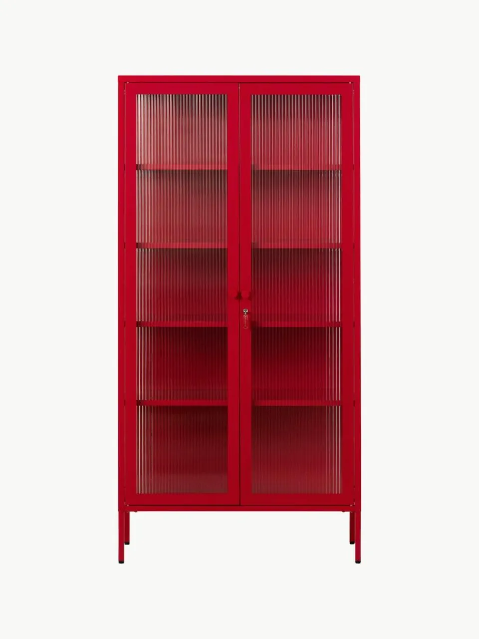 Mustard Made Metall-Vitrine The Collector mit geriffeltem Glas
