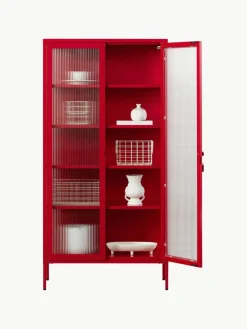 Mustard Made Metall-Vitrine The Collector mit geriffeltem Glas