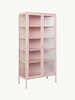 Mustard Made Metall-Vitrine The Collector mit geriffeltem Glas