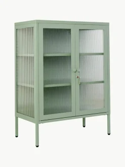 Mustard Made Metall-Vitrine The Mixer mit geriffeltem Glas