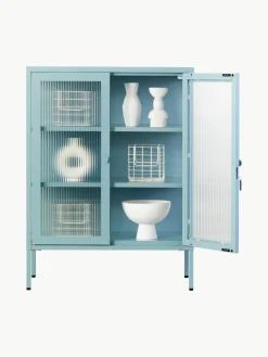 Mustard Made Metall-Vitrine The Mixer mit geriffeltem Glas