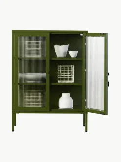 Mustard Made Metall-Vitrine The Mixer mit geriffeltem Glas