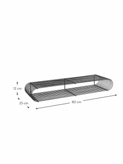 Aytm Metall-Wandregal Curva, B 80 cm