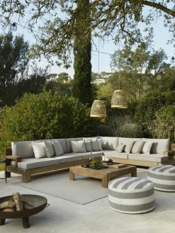 Westwing Mobile dimmbare Outdoor LED-Pendelleuchte Positano, handgefertigt