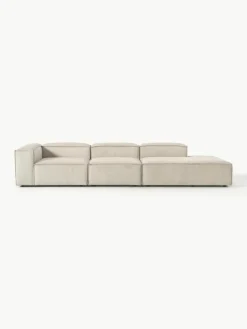 Westwing Collection Modulare XL-Ottomane Lennon aus Cord