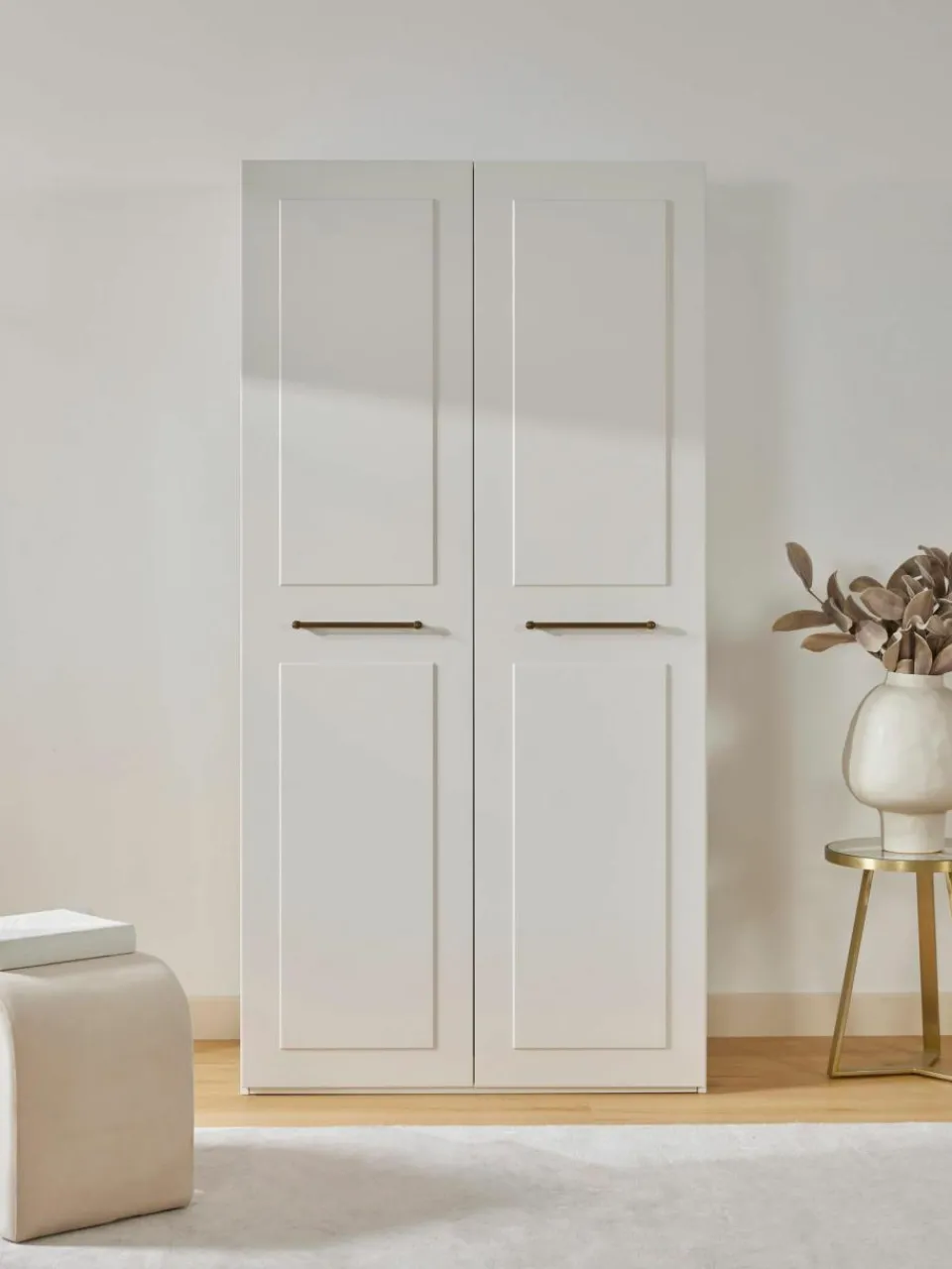 Westwing Collection Modularer Drehtürenschrank Charlotte, 100 cm Breite, mehrere Varianten