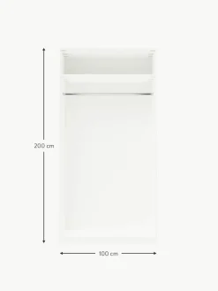 Westwing Collection Modularer Drehtürenschrank Charlotte, 100 cm Breite, mehrere Varianten
