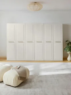 Westwing Collection Modularer Drehtürenschrank Charlotte, 300 cm Breite, mehrere Varianten