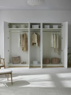 Westwing Collection Modularer Drehtürenschrank Leon, 250 cm Breite, mehrere Varianten