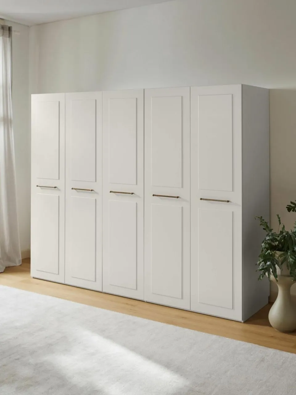 Westwing Collection Modularer Drehtürenschrank Charlotte, 250 cm Breite, mehrere Varianten