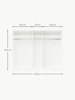 Westwing Collection Modularer Drehtürenschrank Charlotte, 250 cm Breite, mehrere Varianten