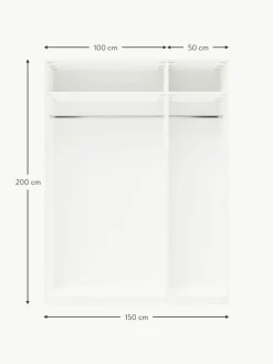 Westwing Collection Modularer Drehtürenschrank Charlotte, 150 cm Breite, mehrere Varianten