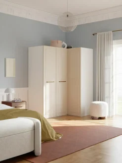 Westwing Collection Modularer Eck-Kleiderschrank Charlotte, 165 cm Breite, mehrere Varianten